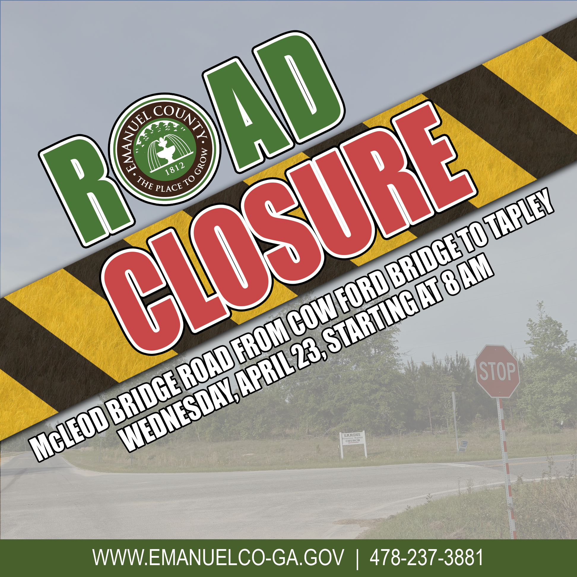 Road Closure_McLeod Bridge_042325